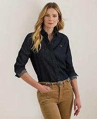 Lauren Ralph Women's Classic-Fit Long-Sleeve Shirt
