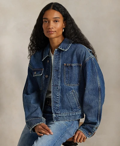 Polo Ralph Lauren Women's Spread Collar Denim Jacket