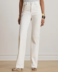 Lauren Ralph Women's High-Rise Wide-Leg Jeans
