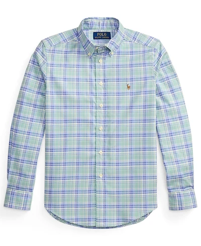Polo Ralph Lauren Boys' 8-20 Plaid Performance Oxford Shirt