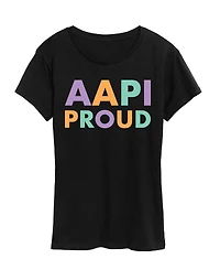 Hybrid Apparel Plus Instant Message Aapi Proud Graphic T-Shirt