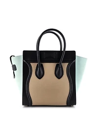 Pre-Owned Celine Micro Tricolor Luggage Bag Leather