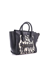 Pre-Owned Celine Mini Luggage Bag Printed Canvas and Leather