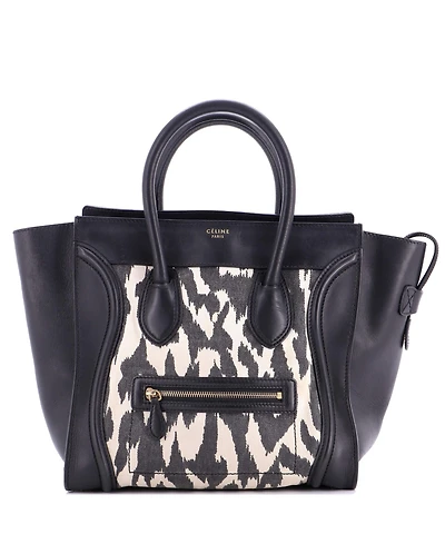 Pre-Owned Celine Mini Luggage Bag Printed Canvas and Leather