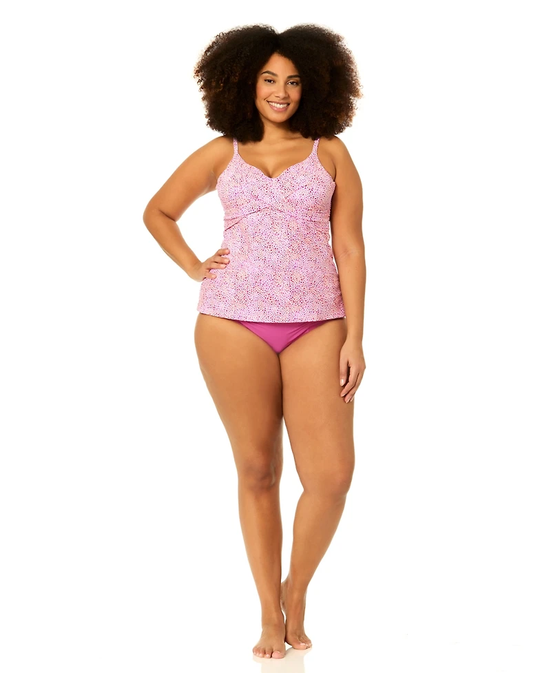 Raisins Curve Plus Underwire Aries Printed Swim Tankini Top