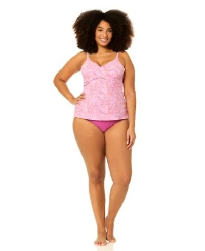 Raisins Curve Plus Size Underwire Aries Printed Swim Tankini Top Bottoms