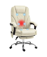Boyel Living Massage Office Chair with Foot Rest Executive 6 Vibration Points and Adjustable Height