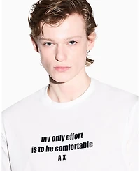 A|X Armani Exchange Men's Short Sleeve Fun Wording T-Shirt