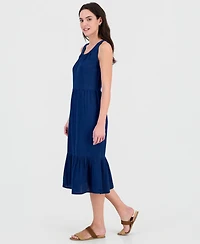 Style & Co Women's Cotton Gauze Sleeveless Tiered Dress, Macy's Exclusive