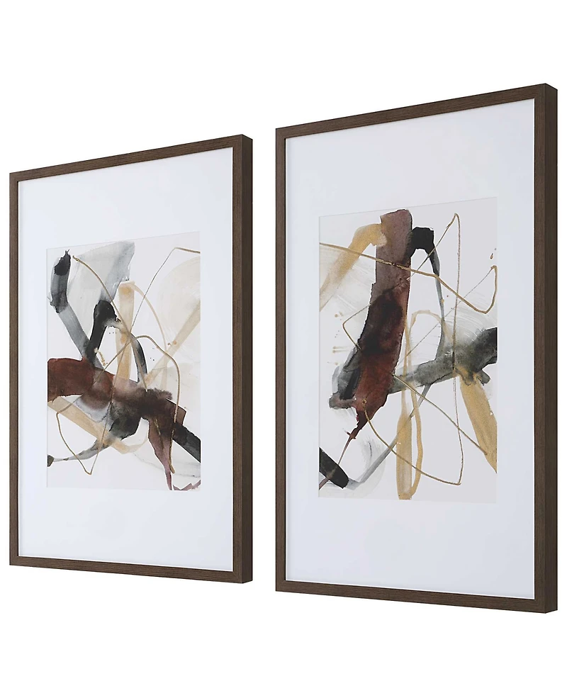 Uttermost Interjection Abstract Prints, Set of 2