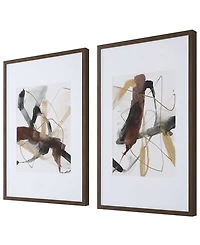 Uttermost Interjection Abstract Prints, Set of 2