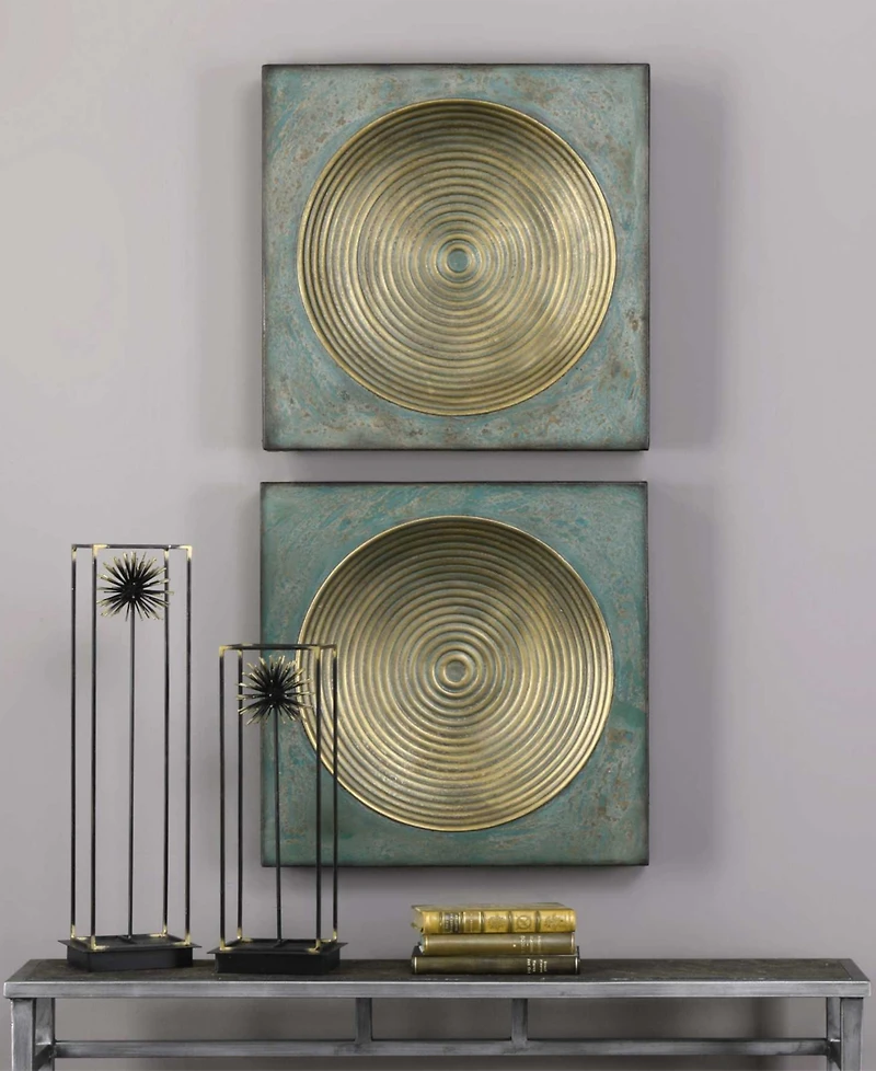 Uttermost Sybil Antique Squares, Set of 2