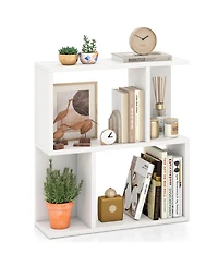 Slickblue 3 Tier Small Space Bookshelf with Display Shelf Organizer