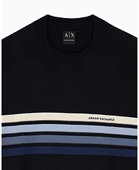 A|X Armani Exchange Men's 4 Stripes Cotton Sweater