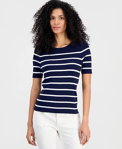 Tahari Asl Women's Striped Sweater T-Shirt