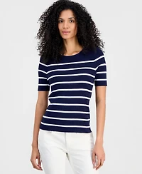 Tahari Asl Women's Striped Sweater T-Shirt