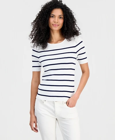 Tahari Asl Women's Striped Sweater T-Shirt