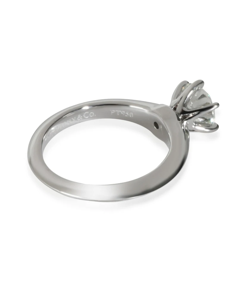 Pre-Owned Tiffany & Co Solitaire Engagement Ring in Platinum H VS2 1.02 Ctw