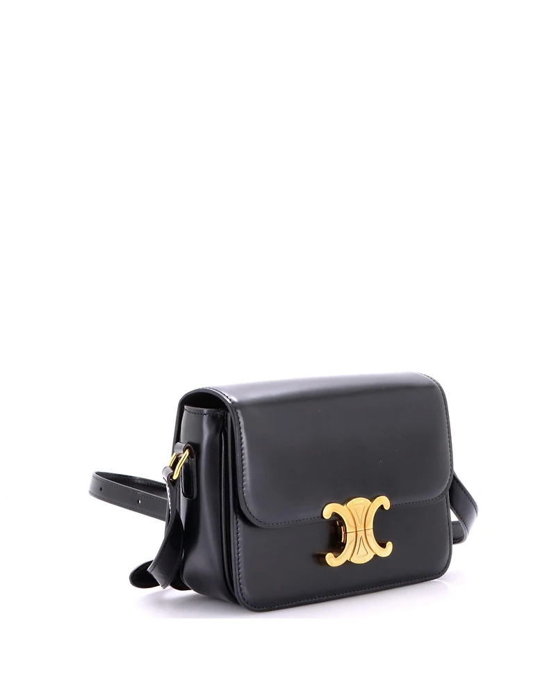 Pre-Owned Celine Teen Triomphe Shoulder Bag Smooth Calfskin