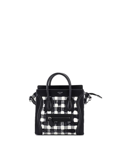 Pre-Owned Celine Nano Luggage Bag Tweed
