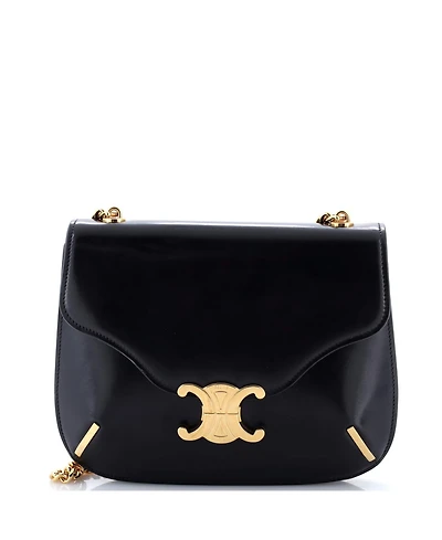 Pre-Owned Celine Small Besace Triomphe Shoulder Bag Smooth Calfskin