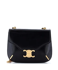 Pre-Owned Celine Small Besace Triomphe Shoulder Bag Smooth Calfskin