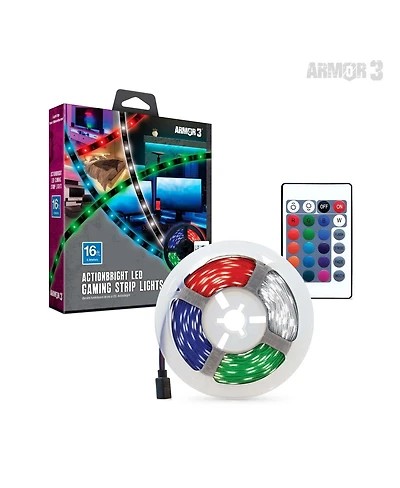 Hyperkin Led Strip Lights 16ft Color Changing Gaming Room Lighting Kit w/ Remote
