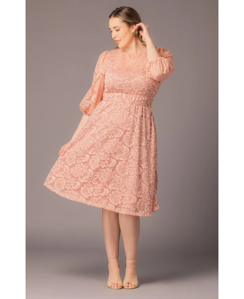 Kiyonna Plus Hepburn Lace Cocktail Dress