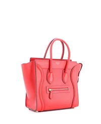 Pre-Owned Celine Micro Luggage Bag Grainy Leather