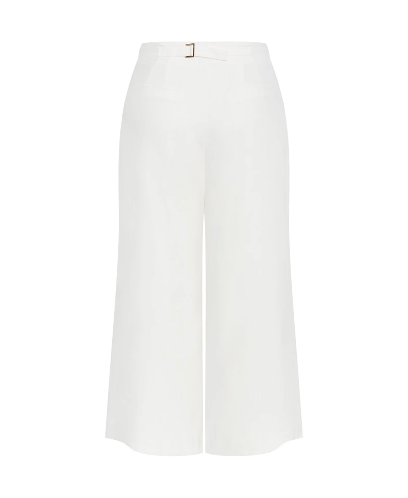 City Chic Women's Plus Abbie Linen Pant