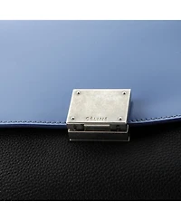 Pre-Owned Celine Small Trapeze Bag Leather with Patent