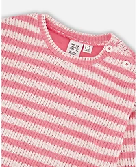 Deux par Deux Big Girls Striped Sweater