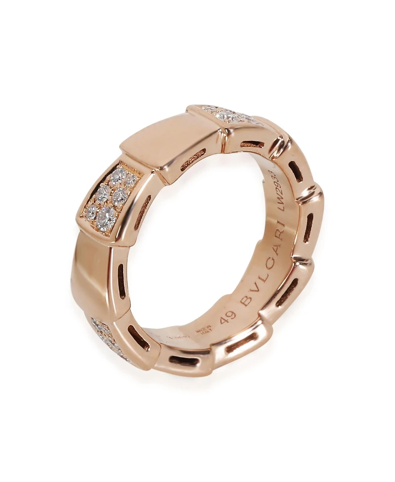 Pre-Owned Bvlgari Serpenti Fashion Ring in 18k Rose Gold