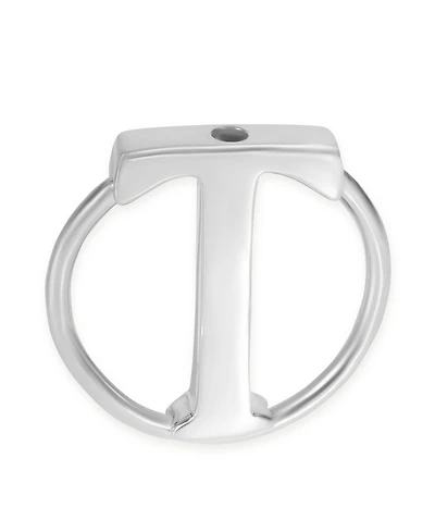 Pre-Owned Tiffany & Co Tiffany & Co. Sterling Silver T Circle Key Ring