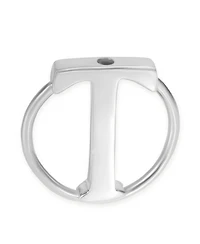 Pre-Owned Tiffany & Co Tiffany & Co. Sterling Silver T Circle Key Ring