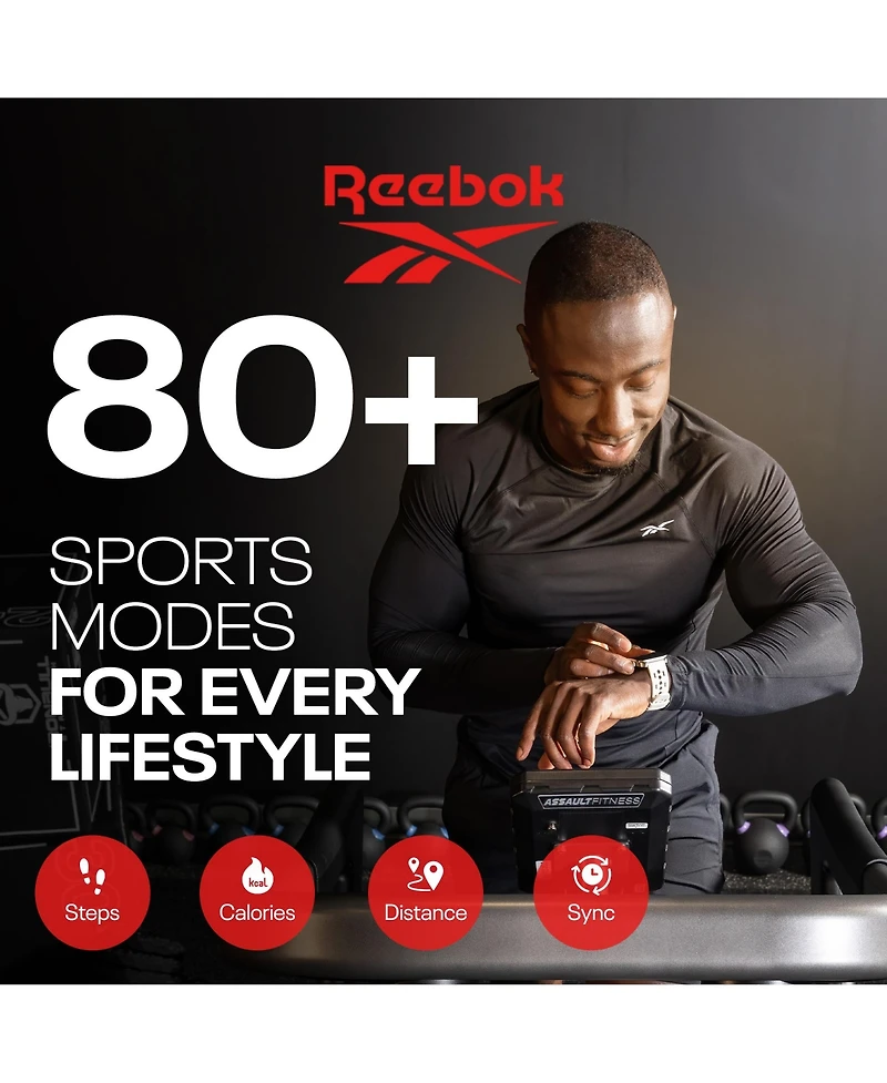 Reebok Icon Smartwatch with 2.04" Amoled Display, 10-Day Battery Life, 80+ Sport Mode