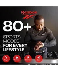 Reebok Icon Smartwatch with 2.04" Amoled Display, 10-Day Battery Life, 80+ Sport Mode
