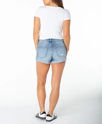 Celebrity Pink Juniors' Mid-Rise Cuffed Shorts