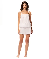 Gap Women's Square Neck Tank Top and Pull-On Shorts, 2-Piece Set
