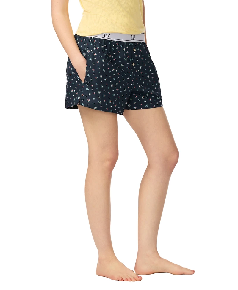 Gap Women's Poplin Pull-On Boxer Shorts