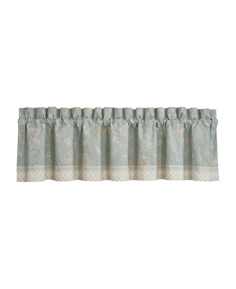 J Queen New York Garden View Straight Window Valance, 14" x 20"