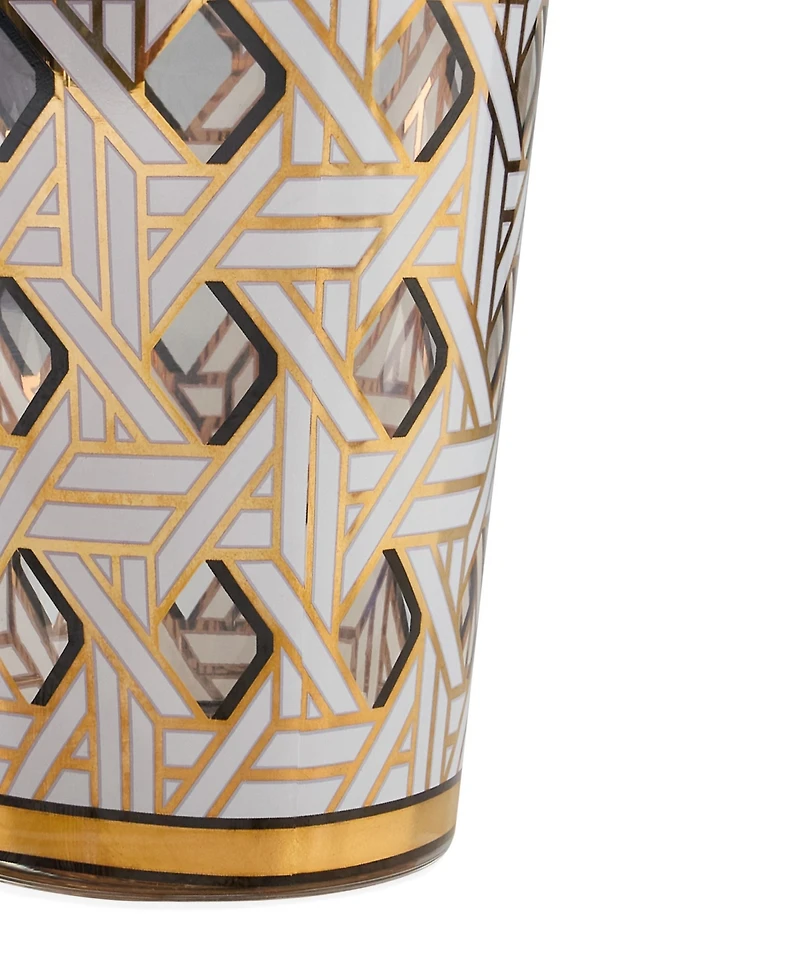 Jonathan Adler Basketweave 4-Pc. Glassware Set