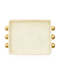 Jonathan Adler Fontana Marbleized 21" Acrylic Tray