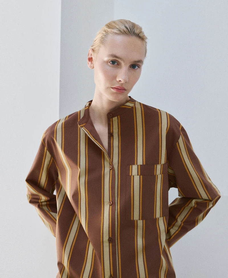 Mango Women's Stripe Printed Midi Caftan