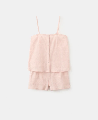 Mango Women's Two-Piece Cotton Pajama Set