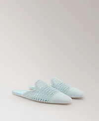 Mango Women's Crochet Mule Slippers