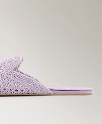 Mango Women's Crochet Mule Slippers