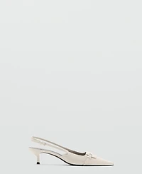 Mango Women's Kitten-Heel Pointed Shoes