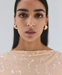 Mango Women's Open Back Sequin Dress