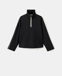 Mango Women's Turtleneck Zip Sweatshirt